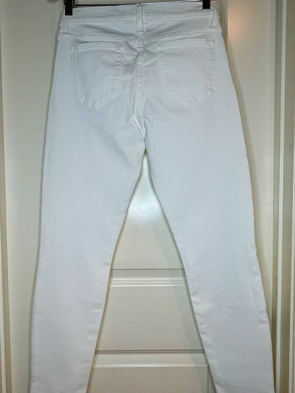 ✨ J.Crew Toothpick White Skinny Jeans Size 28 Mid Rise Stretch Denim